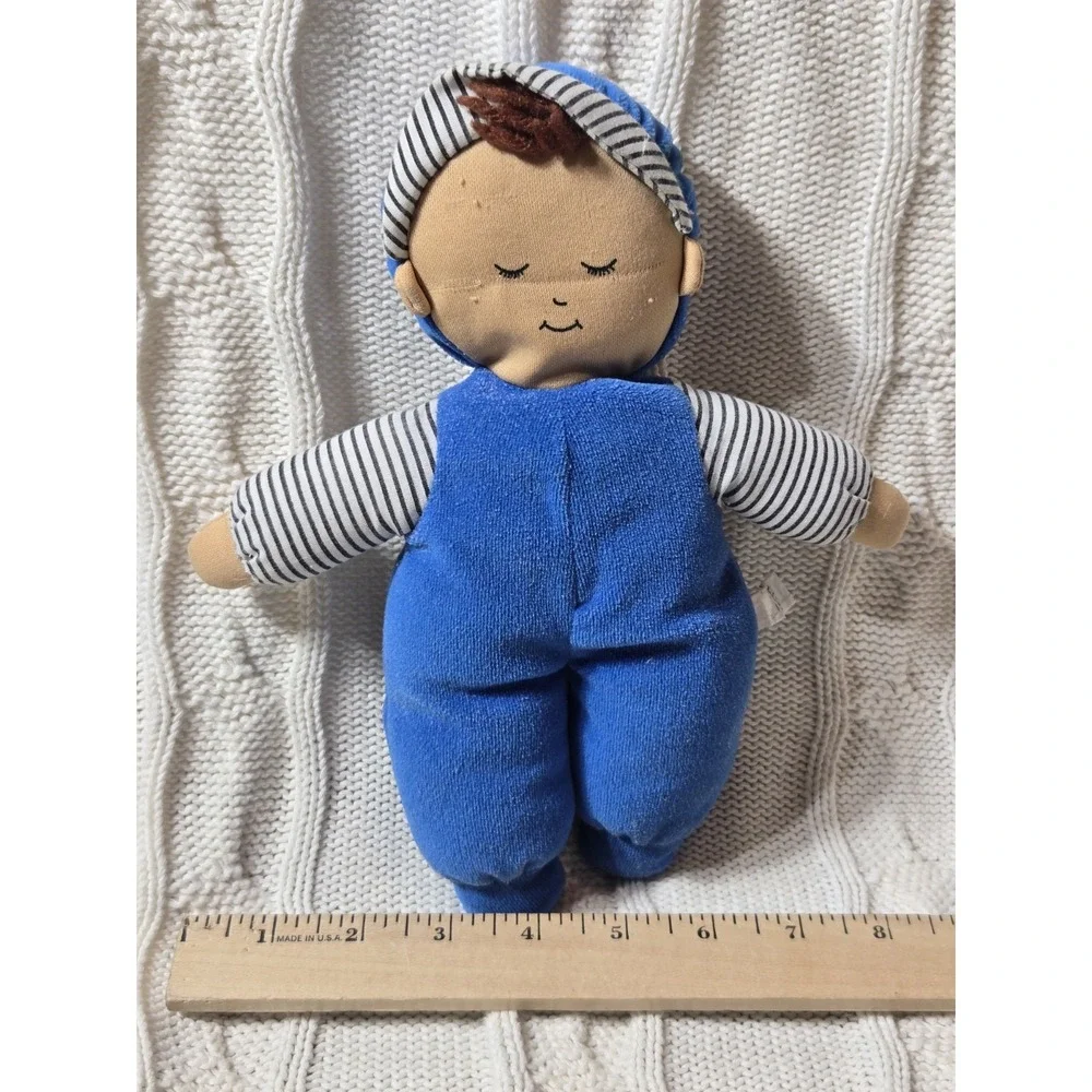 VINTAGE Terry Cloth Plush Boy Doll‎ Fanny's Play House Blue 10